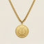 Wawa Aba Adinkra Symbol Statement Necklace (Gold)