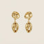 Sedee Cowie Shells "Wealth" Adinkra Symbol Anklet (Gold)