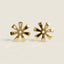 Ananse Ntontan "Creativity" Adinkra Symbol Stud Earrings (Gold)