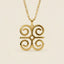 Dwennimmen "Humility" Statement Adinkra Necklace (Gold)