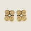 Dwennimmen "Humility" Adinkra Stud Earrings (Gold)