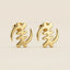 Gye Nyame "Supremacy of God" Adinkra Symbol Stud Earrings (Gold)