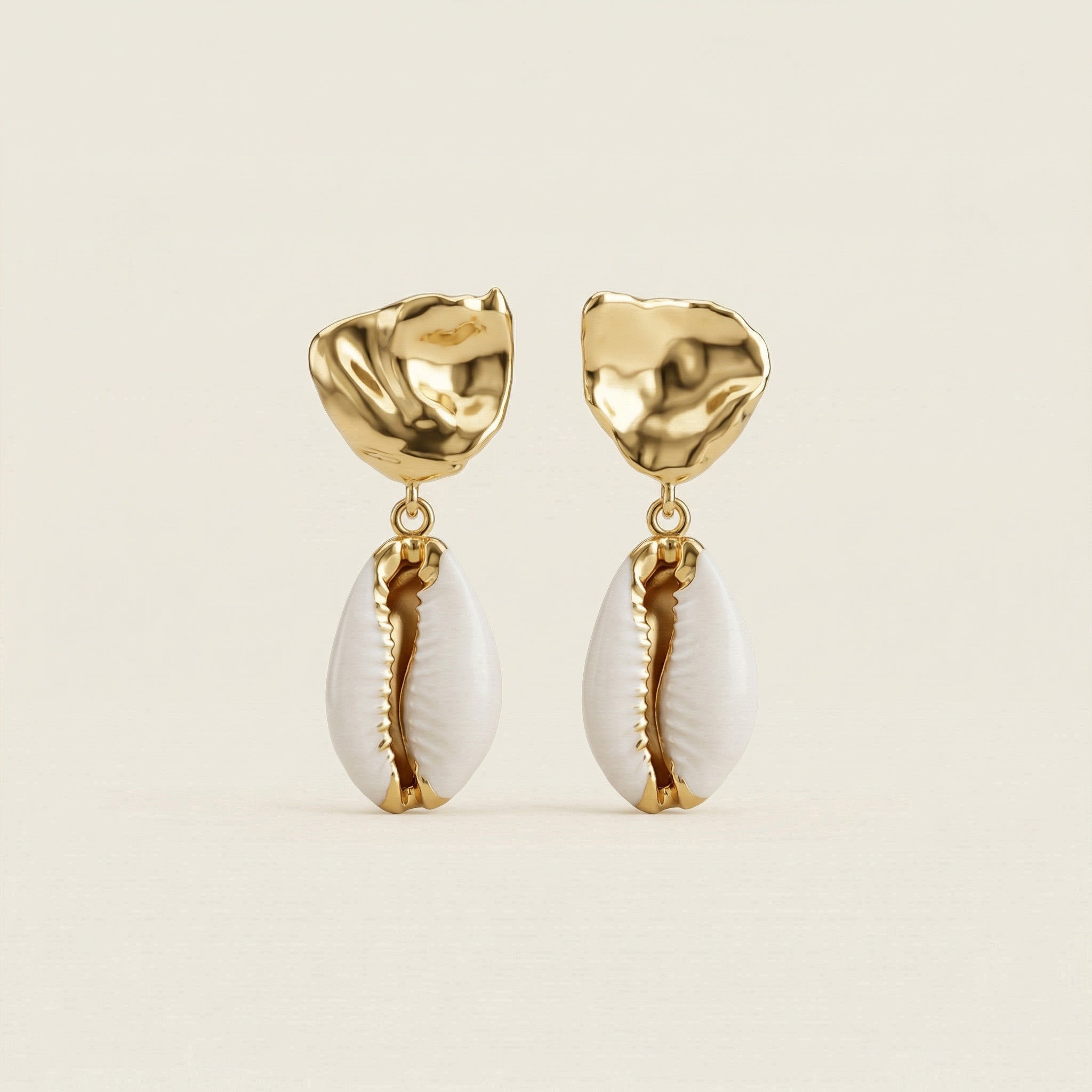 Sedee Cowie Shells "Wealth" Every Occasion Adinkra Symbol Earrings