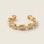 Sedee Cowie Shells "Wealth" Elegant Adinkra Symbol Bracelet (Gold)