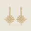 Funtunfunefu Denkyemfunefu "Unity" Elegant Adinkra Symbol Drop Stone Earrings